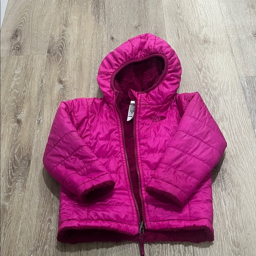 The North Face Fuchsia Infant Reversible Jacket 18-24 months